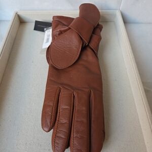 Banana Republic Chestnut Leather Gloves